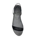 The Row Ella Flat Sandal Black
