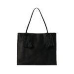 The Row Cecily Tassel Bag Black