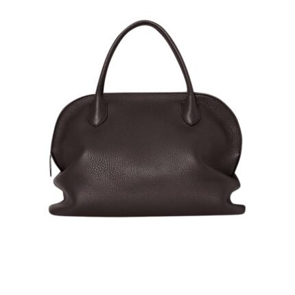 The Row Agnes 12 Bag Dark Brown