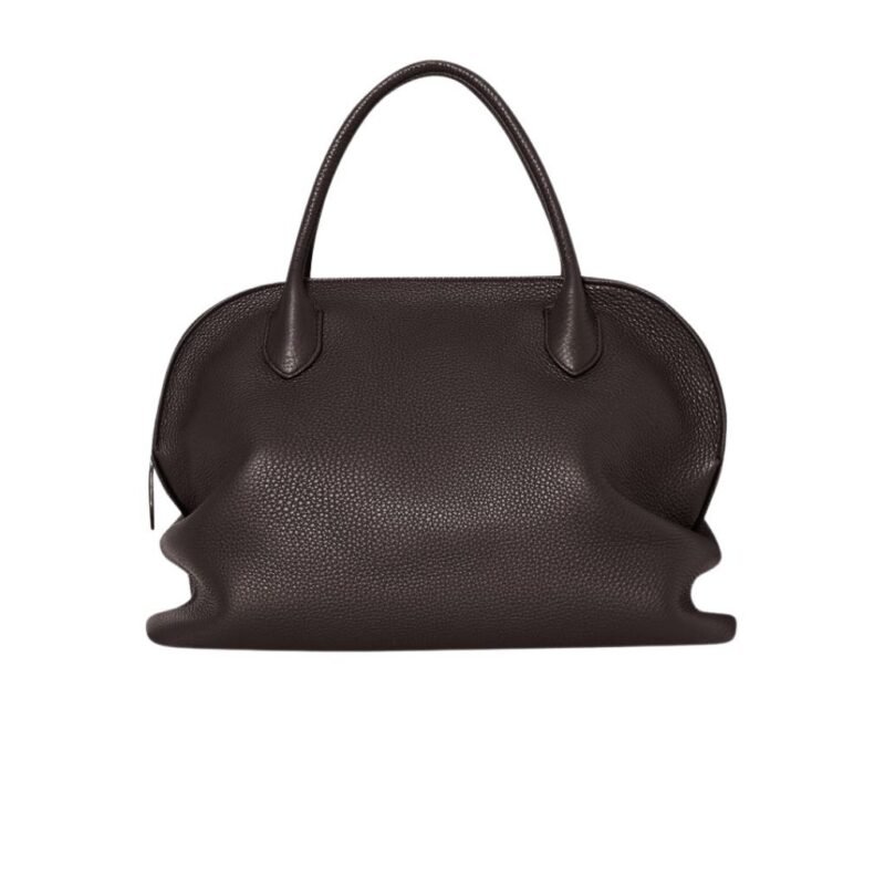 The Row Agnes 12 Bag Dark Brown