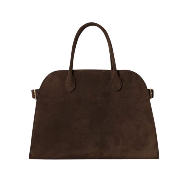 The Row Soft Margaux 12 Bag Mocha