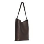 The Row Alma Shoulder Bag Dark Brown