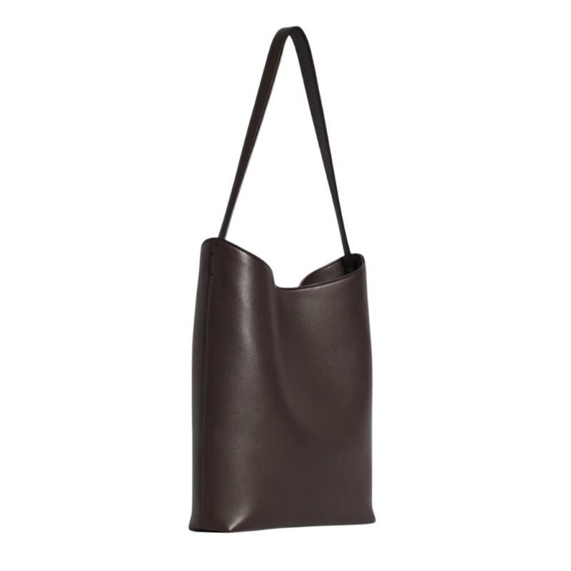 The Row Alma Shoulder Bag Dark Brown