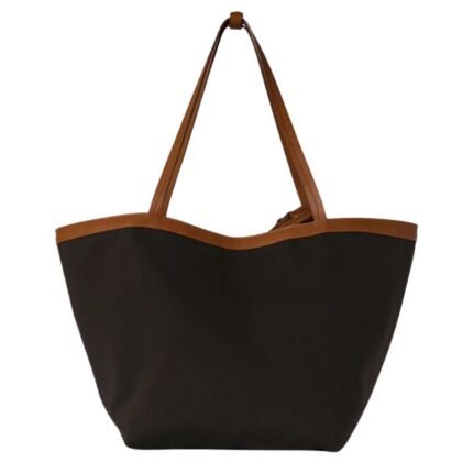 The Row Park Tote Three Canvas Bag Brown / Beige / Cuir