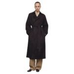 The Row Solana Coat Dark Brown