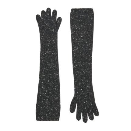 The Row Merano Gloves Charcoal Melange