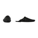 The Row Woven Slip On Shoe Black