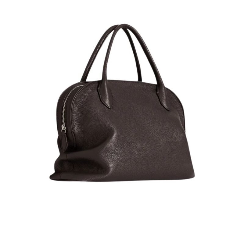The Row Agnes 12 Bag Dark Brown