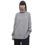The Row Stepny Turtleneck Grey Melange