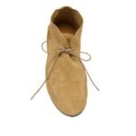 The Row Tyler Lace Up Shoe Yellow Linen