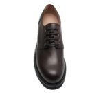 The Row Derby Lug Sole Shoe Lacquer Brown