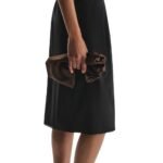 The Row Ray Pouch Dark Brown
