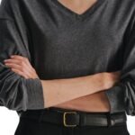 The Row Birket T-Shirt Charcoal Melange