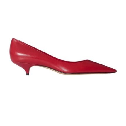 The Row Liisa Kitten Two Heel Lacquer Red