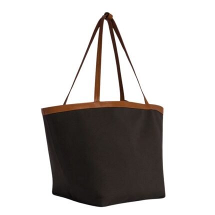 The Row Park Tote Three Canvas Bag Brown / Beige / Cuir