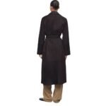The Row Solana Coat Dark Brown
