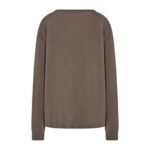 The Row Birket T-Shirt Grey Sepia