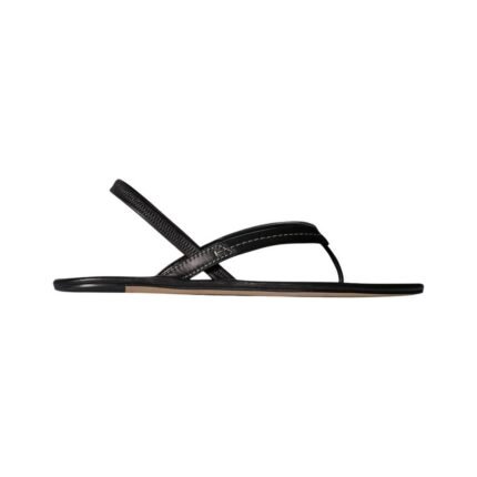The Row Malick Sandal Two Black
