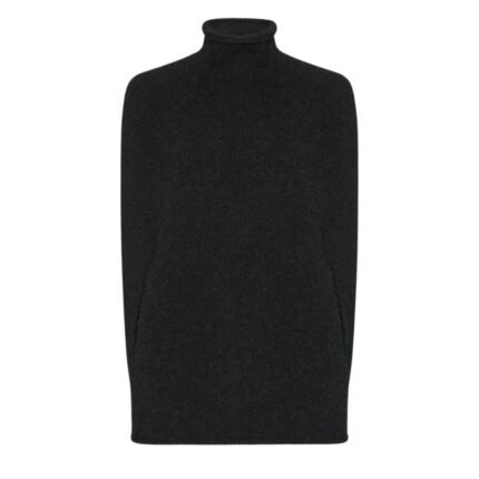The Row Meo Turtleneck Charcoal Melange