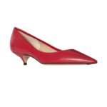The Row Liisa Kitten Two Heel Lacquer Red