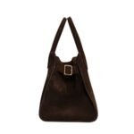The Row Soft Margaux 12 Bag Mocha