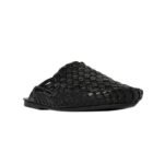 The Row Woven Slip On Shoe Black