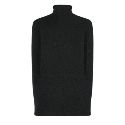 The Row Meo Turtleneck Charcoal Melange