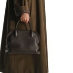 The Row Agnes 12 Bag Dark Brown