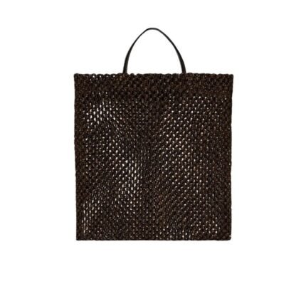 The Row Mini Barn Tote Bag Dark Brown