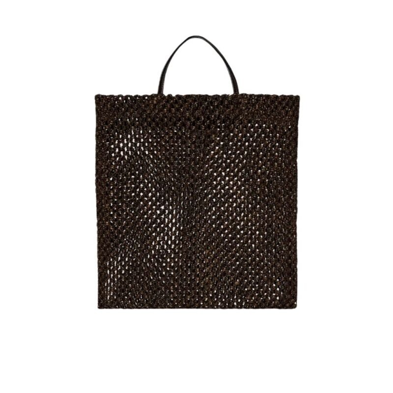 The Row Mini Barn Tote Bag Dark Brown