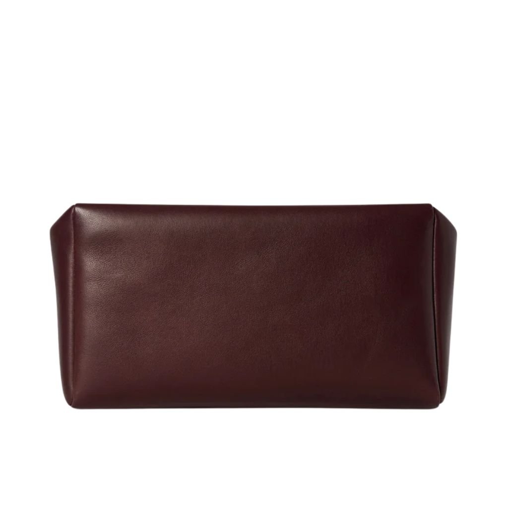 32 The Row Squared Compact Clutch Bag Burgundy
