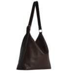 The Row Jean Shoulder Bag Deep Brown