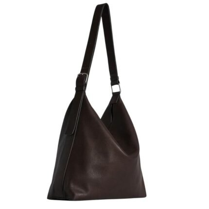 The Row Jean Shoulder Bag Deep Brown