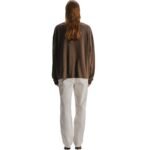 The Row Birket T-Shirt Grey Sepia