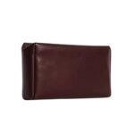 The Row Squared Compact Clutch Bag Burgundy
