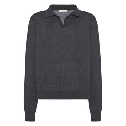 The Row Pauli Top Charcoal Melange