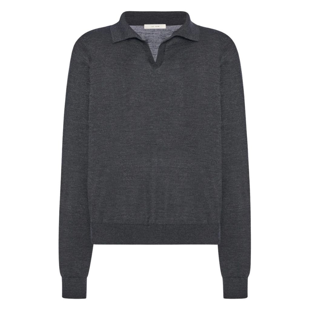 33 The Row Pauli Top Charcoal Melange