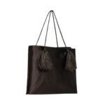 The Row Cecily Tassel Bag Dark Brown