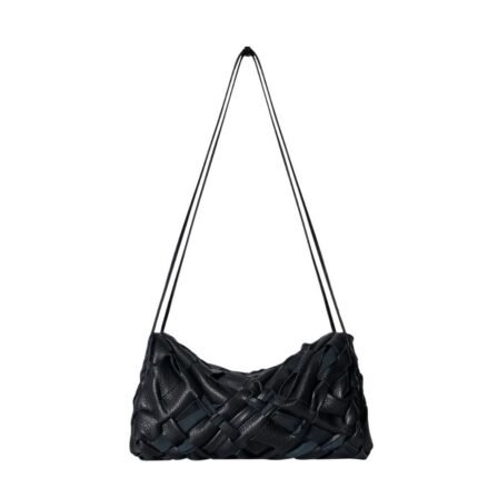 The Row Woven Alix Bag Black