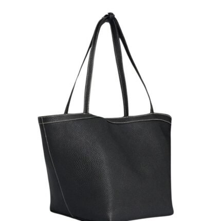 The Row Park Tote Three Stitch Bag Black / Ecru