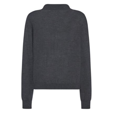 The Row Pauli Top Charcoal Melange