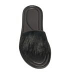The Row Malick Fur Slide Black