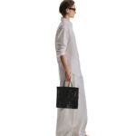 The Row Mini Barn Tote Bag Dark Brown