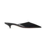 The Row Liisa Kitten Mule Black