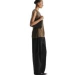 The Row Alma Baguette Dark Brown