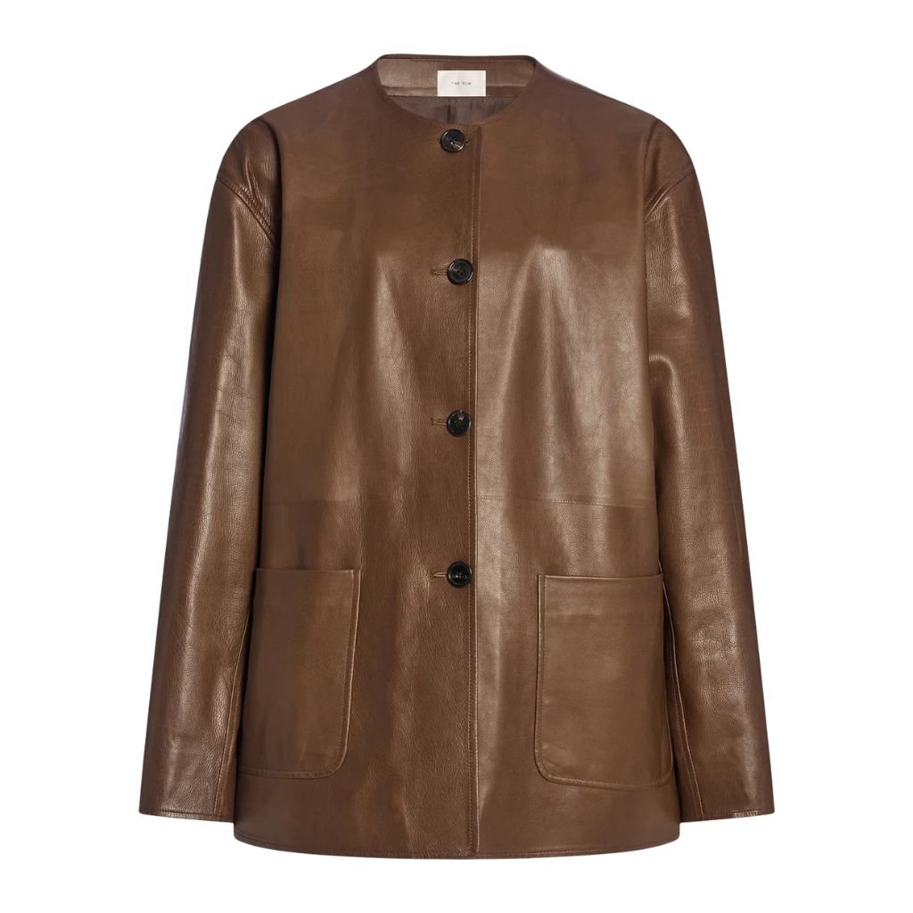 35 The Row Quintus Jacket Oak Brown