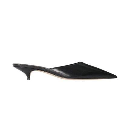 The Row Liisa Kitten Mule Black