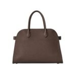 The Row Soft Margaux 12 Bag Deep Brown