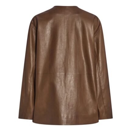 The Row Quintus Jacket Oak Brown