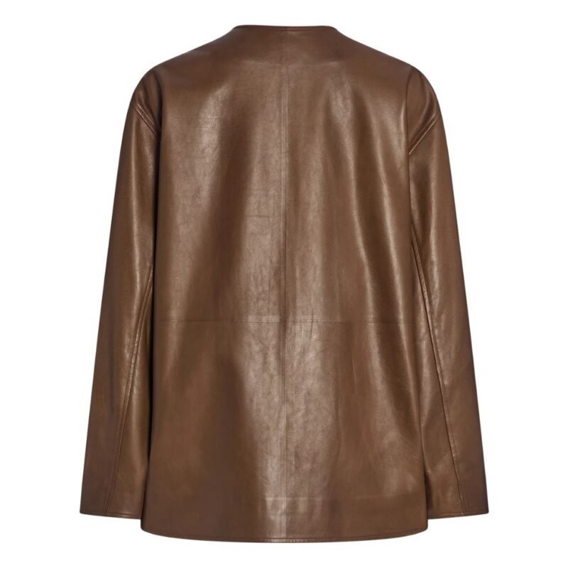 The Row Quintus Jacket Oak Brown